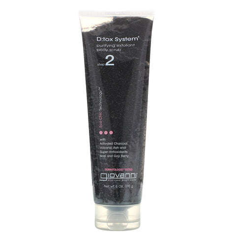 Giovanni, D:tox System, Purifying Exfoliant Body Scrub, Step 2, 6 oz (170 g)