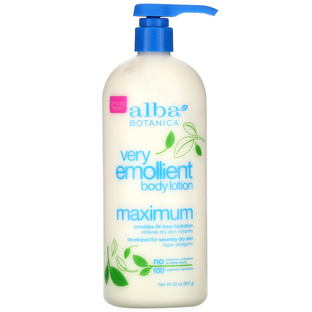 Alba Botanica, Very Emollient, Body Lotion, Maximum Dry Skin Formula, 32 oz (907 g)