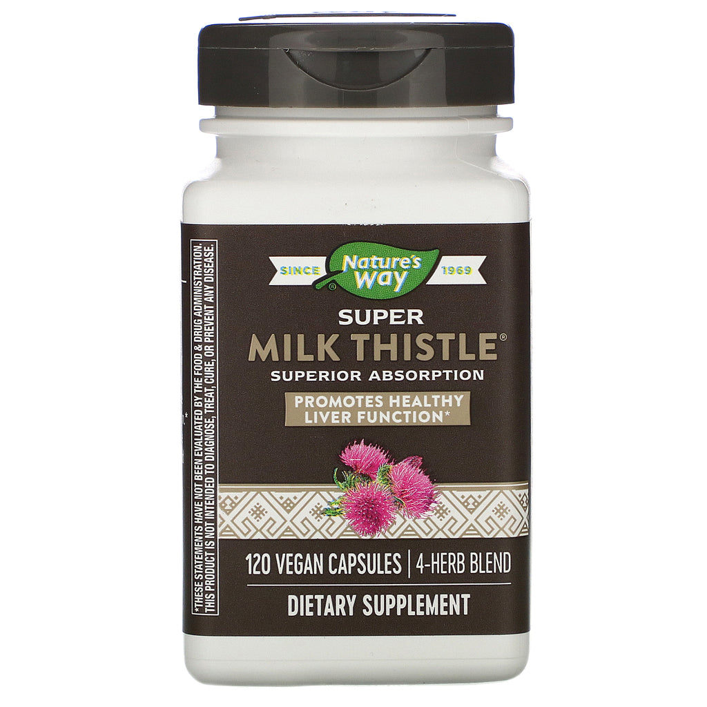 Nature's Way, Super Milk Thistle, 120 Vegan Capsules