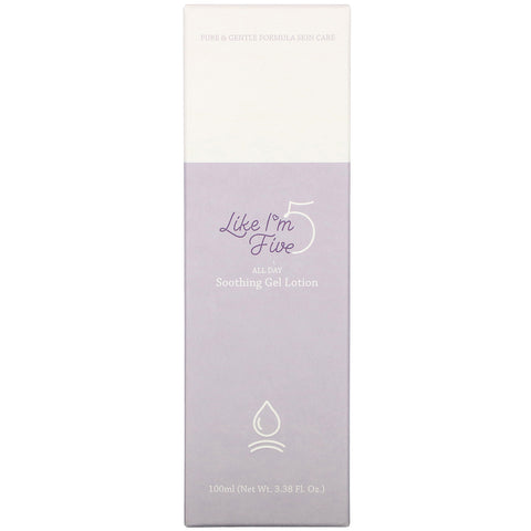Like I'm Five, All Day Soothing Gel Lotion, 3.38 fl oz (100 ml)