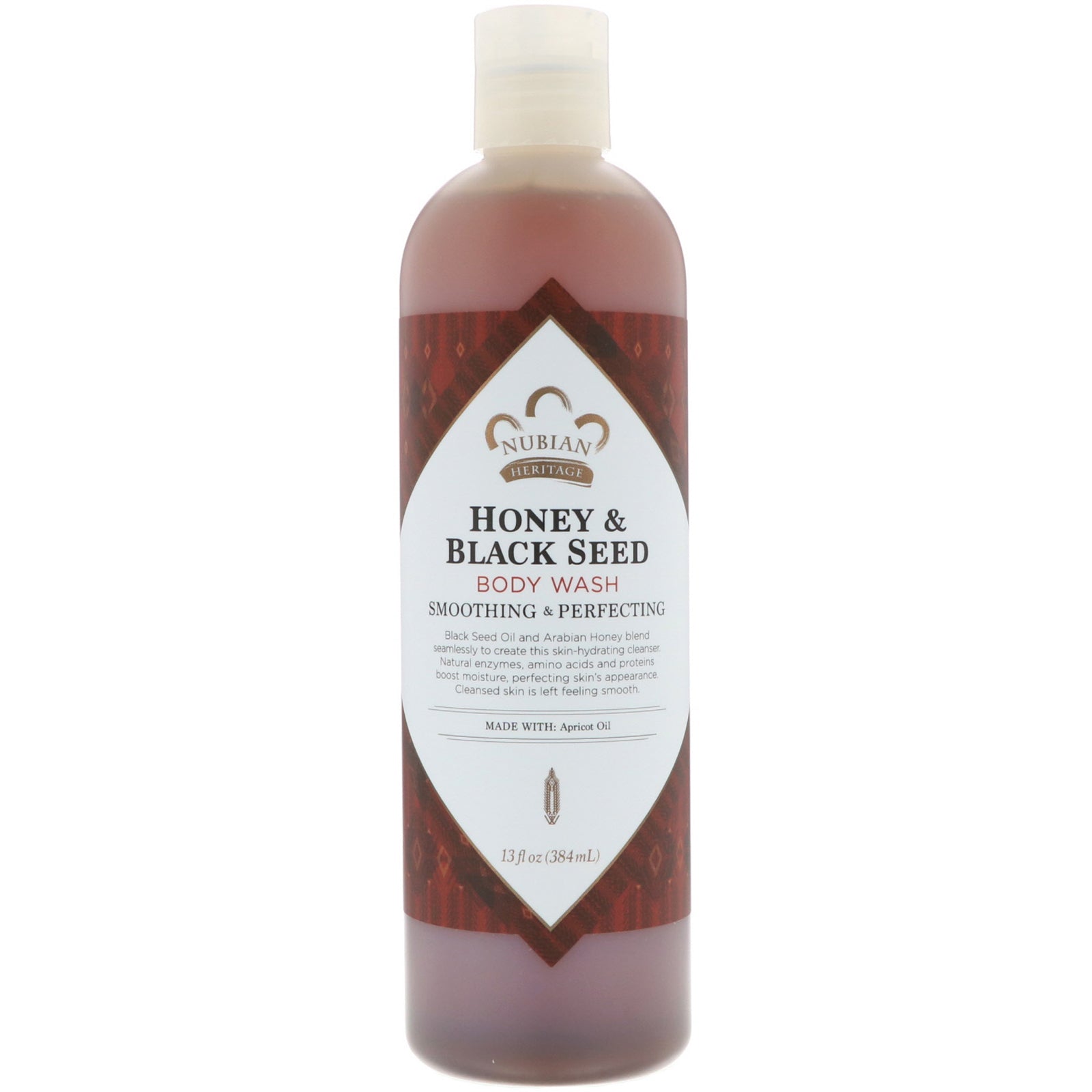 Nubian Heritage, Body Wash, Honey & Black Seed, 13 fl oz (384 ml)