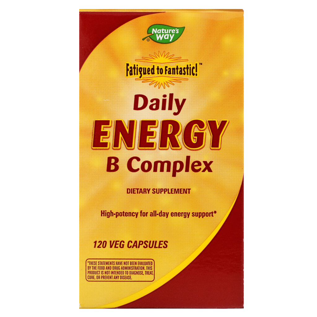 Nature's Way, Fatigued to Fantastic!, Daily Energy B Complex, 120 Veg Capsules