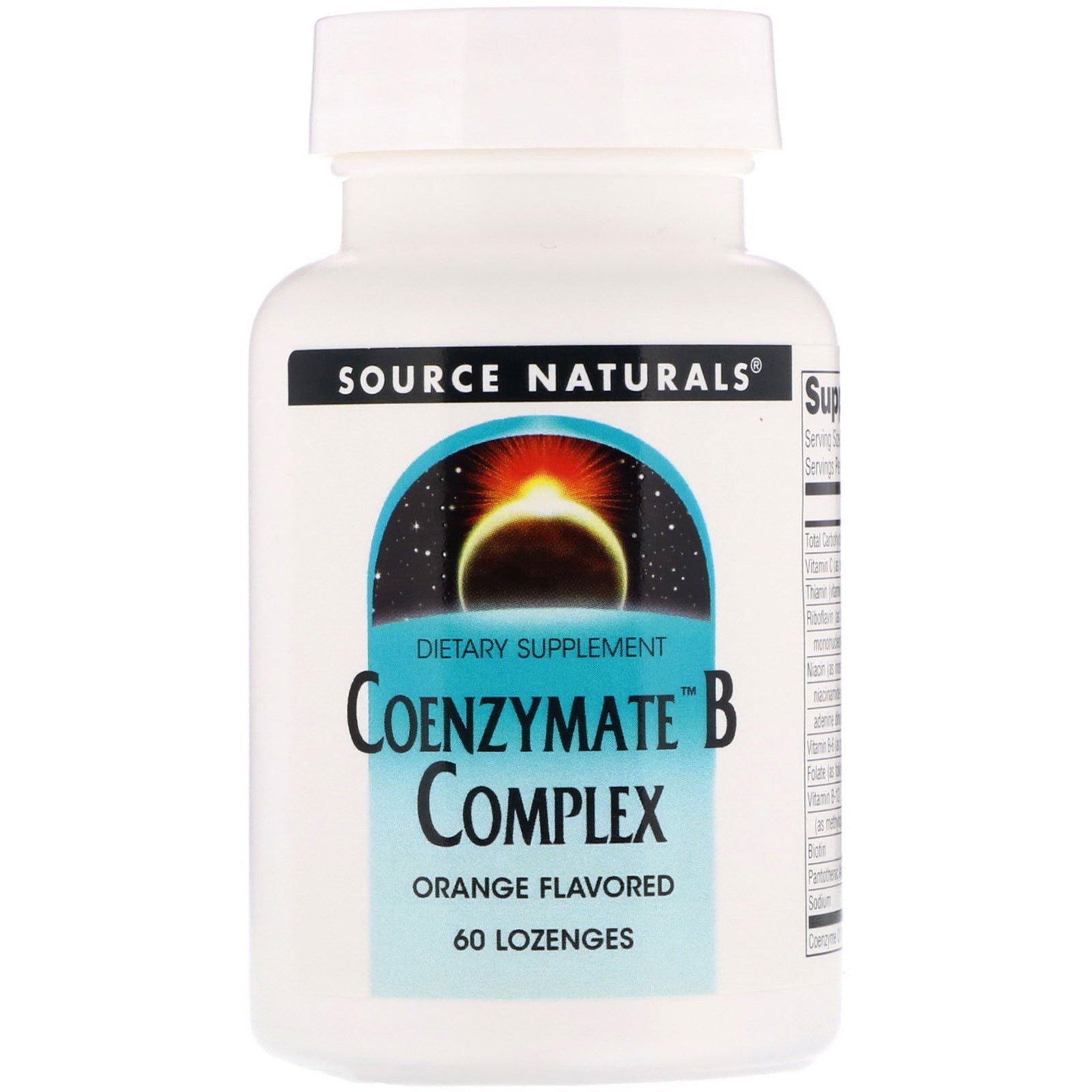 Source Naturals, Coenzymate B Complex, Orange Flavored, 60 Lozenges