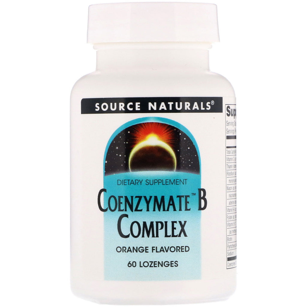 Source Naturals, Coenzymate B Complex, Orange Flavored, 60 Lozenges