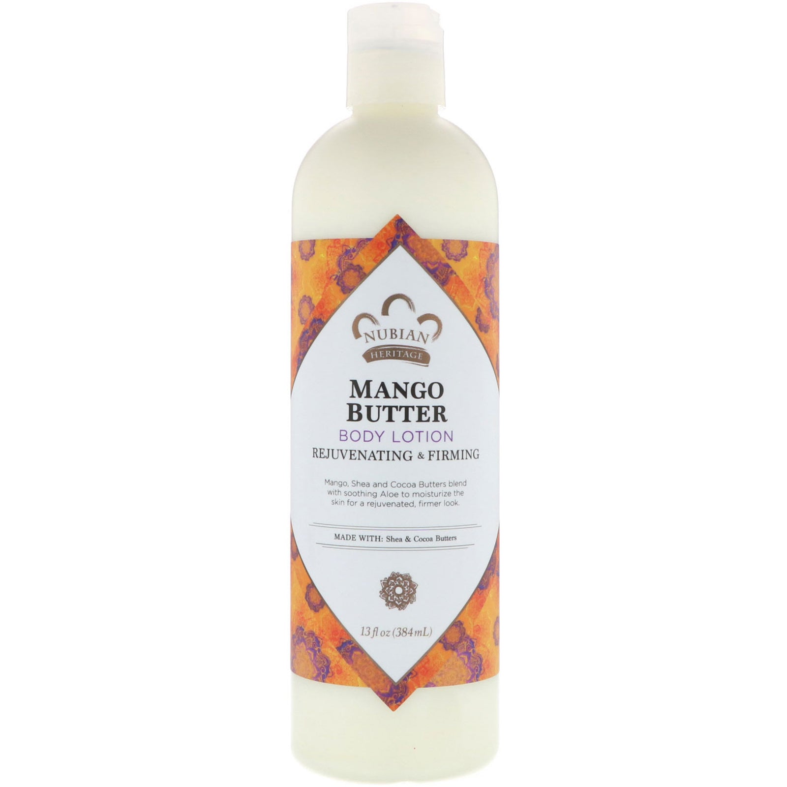 Nubian Heritage, Body Lotion, Mango Butter, 13 fl oz (384 ml)