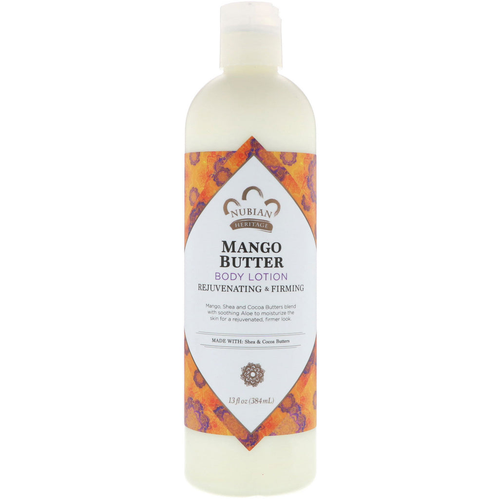 Nubian Heritage, Body Lotion, Mango Butter, 13 fl oz (384 ml)