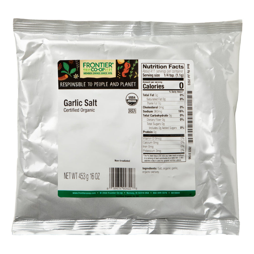 Frontier Natural Products,  Garlic Salt, 16 oz (453 g)