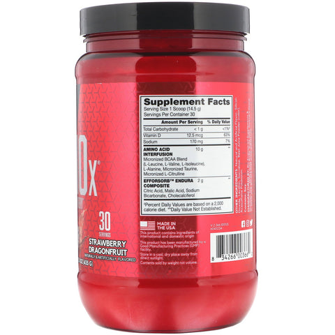BSN, AminoX, Endurance & Recovery, Strawberry Dragonfruit, 15.3 oz (435 g)
