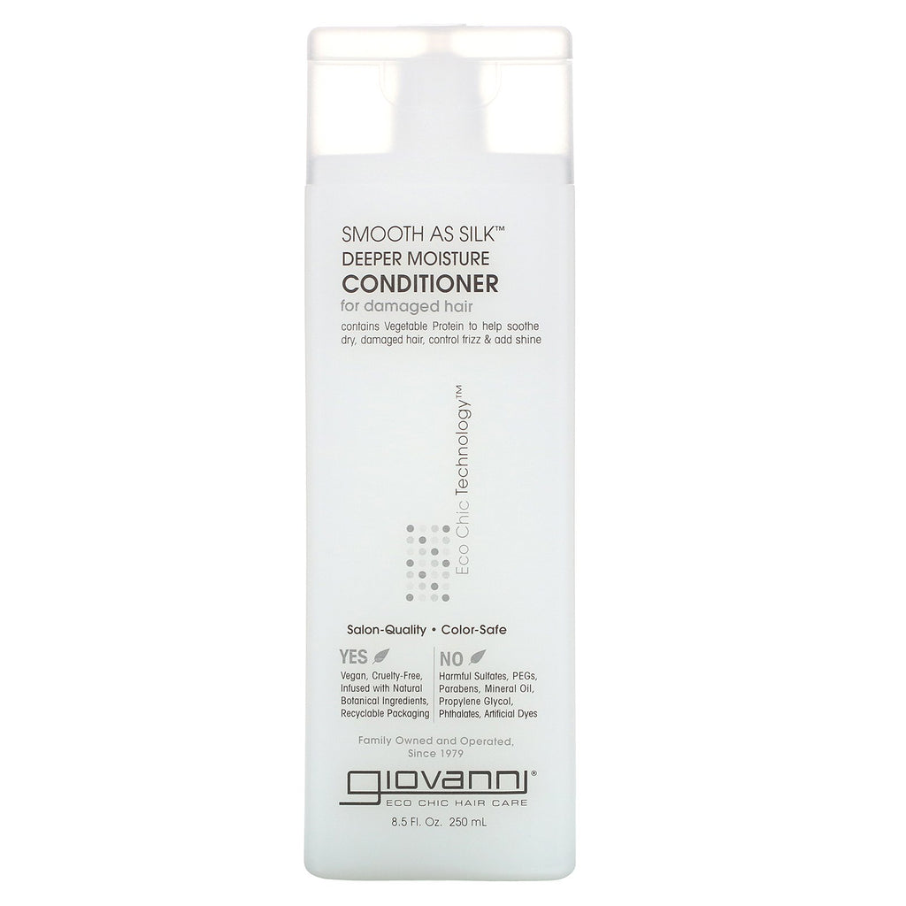 Giovanni, Smooth As Silk, Deeper Moisture Conditioner, 8.5 fl oz (250 ml)