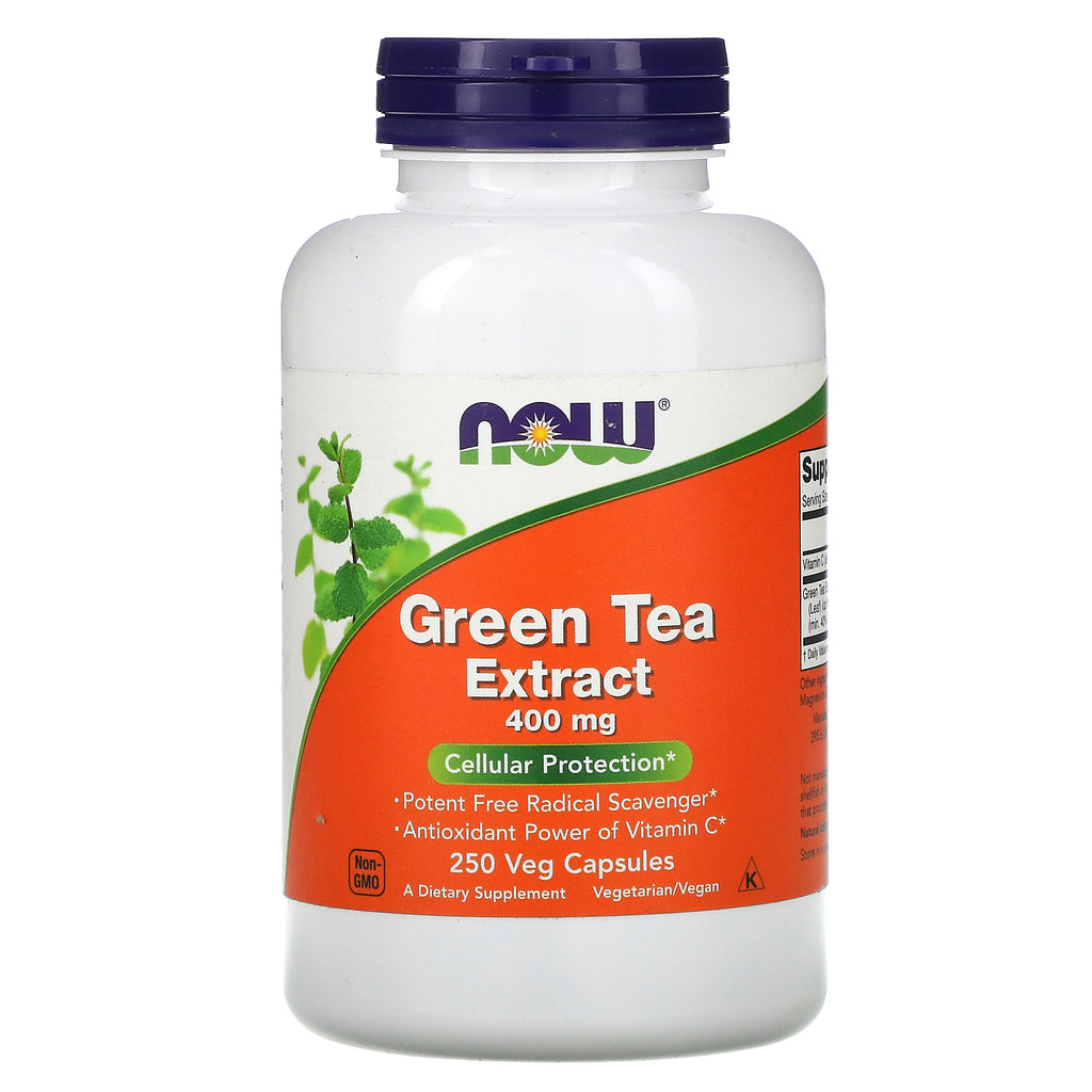 Now Foods, Green Tea Extract, 400 mg, 250 Veg Capsules