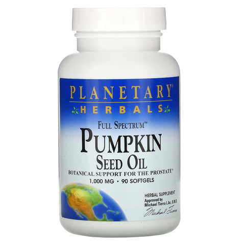 Planetary Herbals, Full Spectrum Pumpkin Seed Oil, 1,000 mg, 90 Softgels