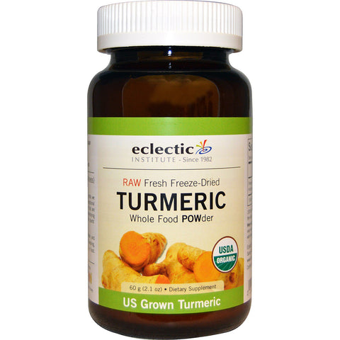 Eclectic Institute, Raw Fresh Freeze-Dried, Turmeric, Whole Food POWder, 2.1 oz (60 g)