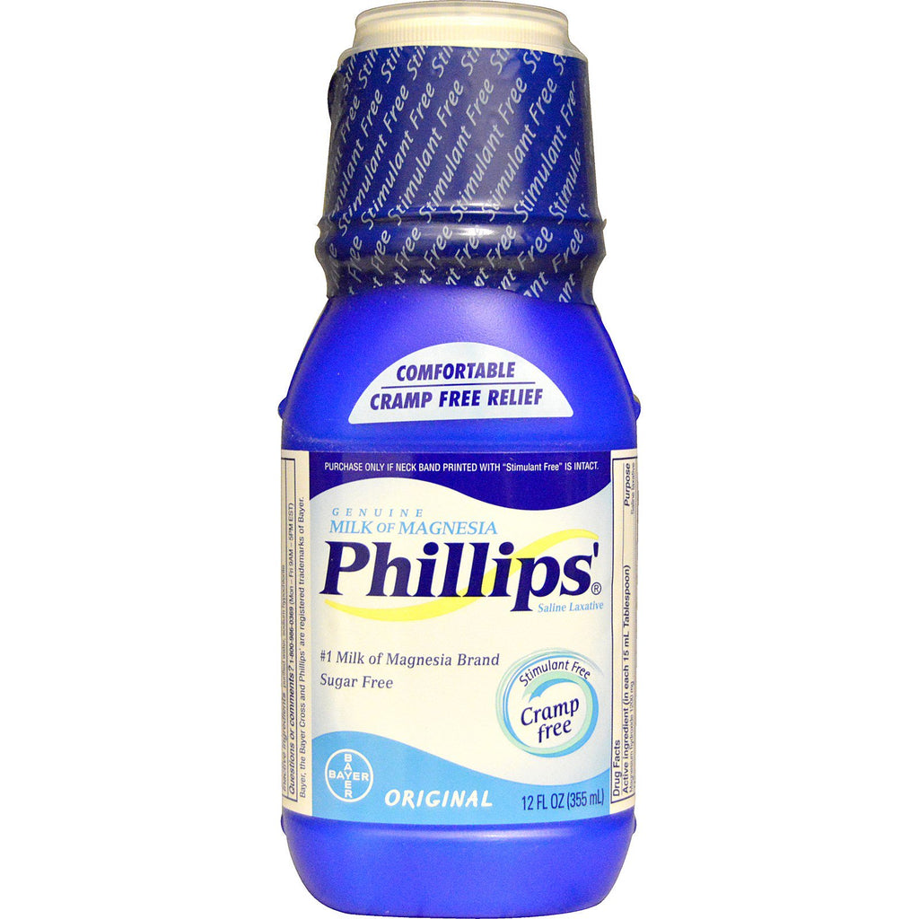 Phillip's, Genuine Milk of Magnesia, Saline Laxative, Original, 12 fl oz (355 ml)