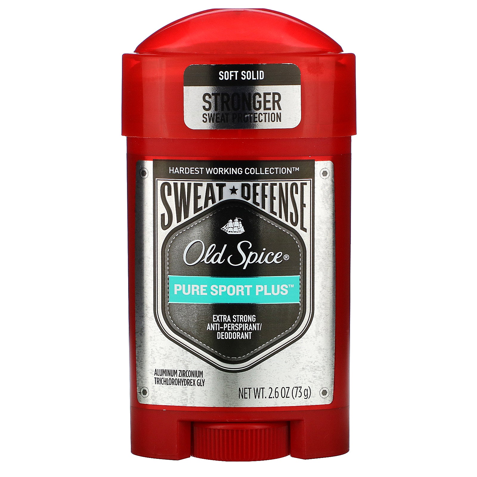 Old Spice, Pure Sport Plus, Extra Strong Anti-Perspirant/Deodorant, Soft Solid, 2.6 oz (73 g)