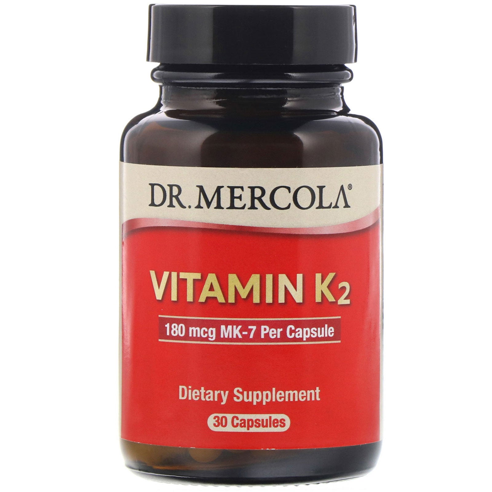 Dr. Mercola, Vitamin K2, 180 mcg, 30 Capsules