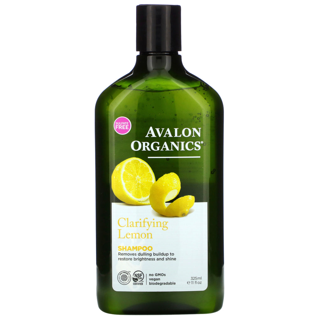 Avalon Organics, Shampoo, Clarifying, Lemon, 11 fl oz (325 ml)