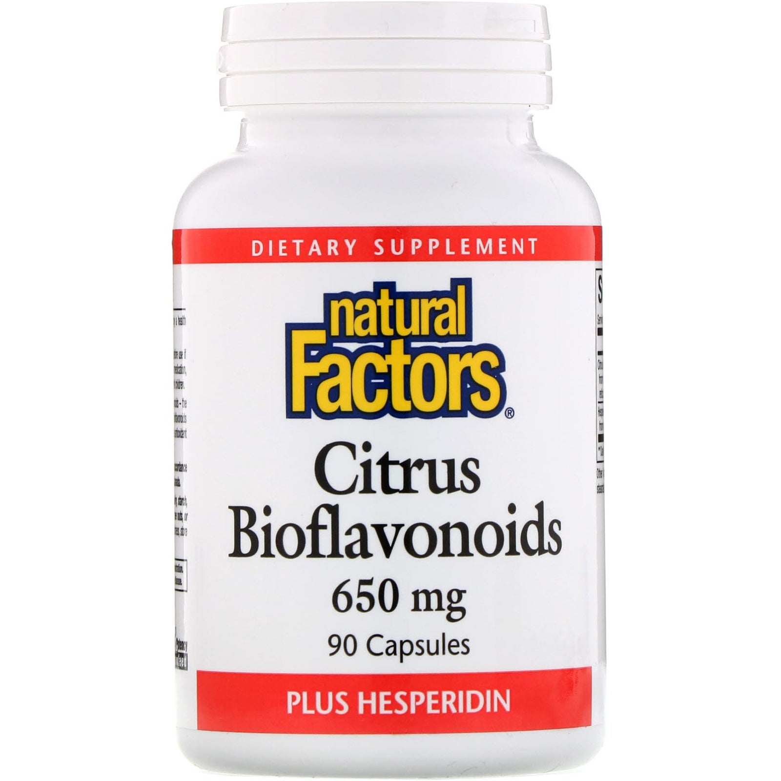 Natural Factors, Citrus Bioflavonoids Plus Hesperidin, 650 mg, 90 Capsules