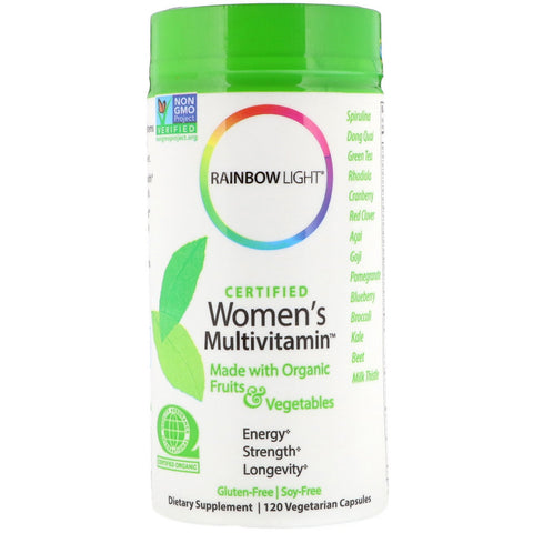 Rainbow Light, Certified Women's Multivitamin, 120 Vegetarian Capsules