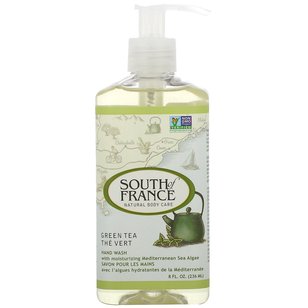 South of France, Hand Wash, Green Tea, 8 oz (236 ml)
