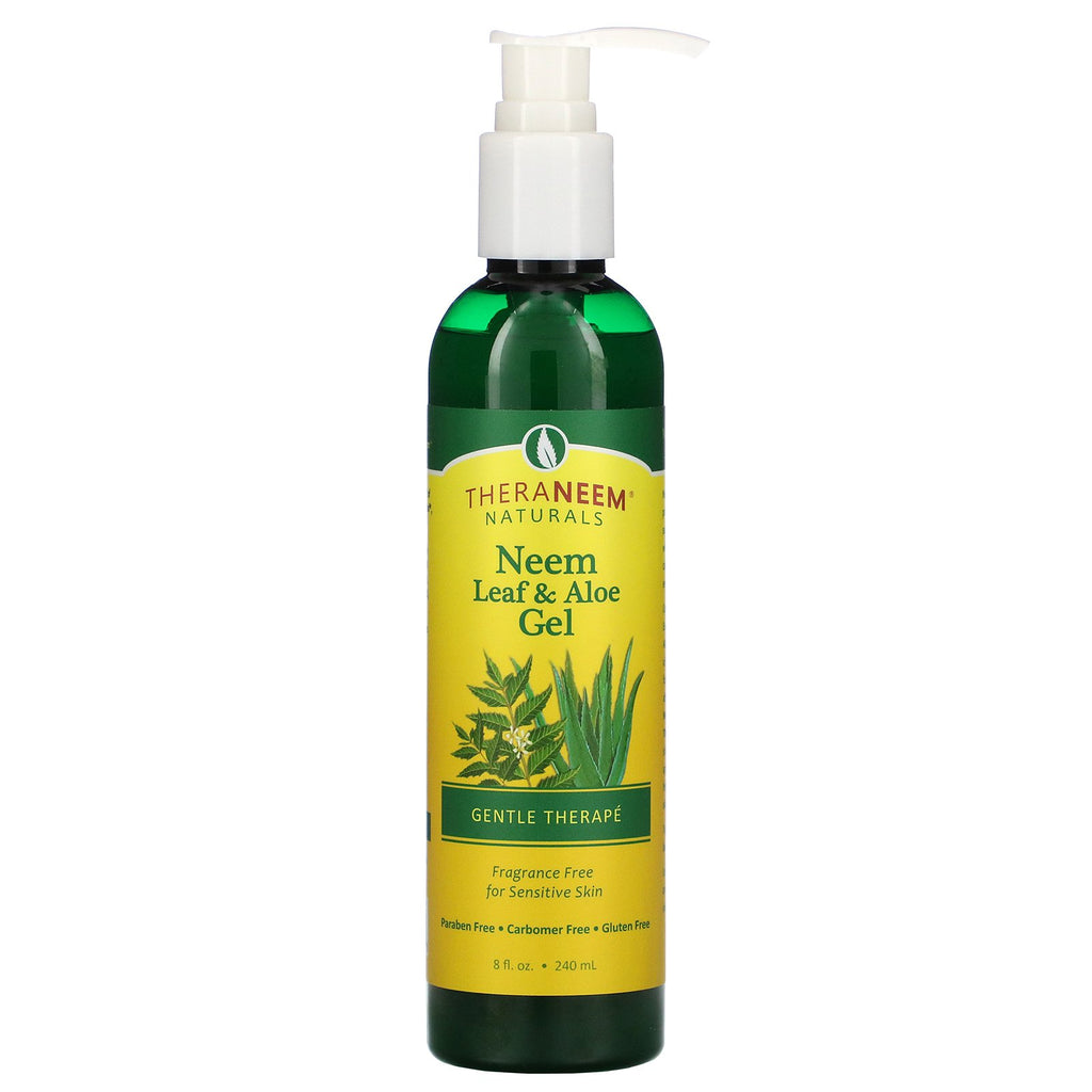 Organix South, TheraNeem Naturals, Gentle Therapé, Neem Leaf & Aloe Gel, Fragrance Free, 8 fl oz (240 ml)