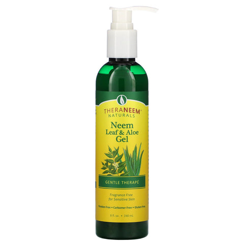 Organix South, TheraNeem Naturals, Gentle Therapé, Neem Leaf & Aloe Gel, Fragrance Free, 8 fl oz (240 ml)