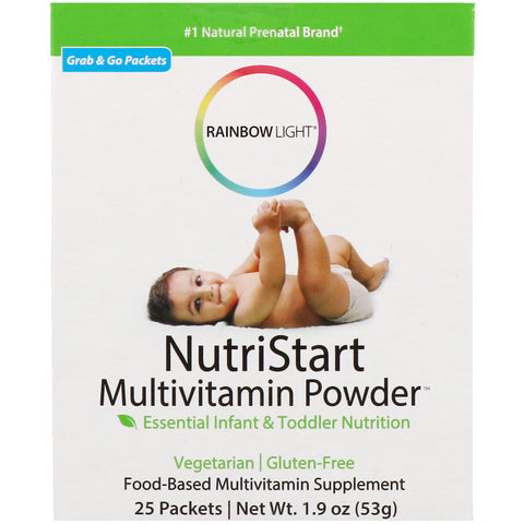 Rainbow Light, NutriStart, Multivitamin Powder, 25 Packets, 1.9 oz (53 g)