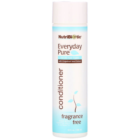 NutriBiotic, Everyday Pure Conditioner, Fragrance Free, 10 fl oz (296 ml)