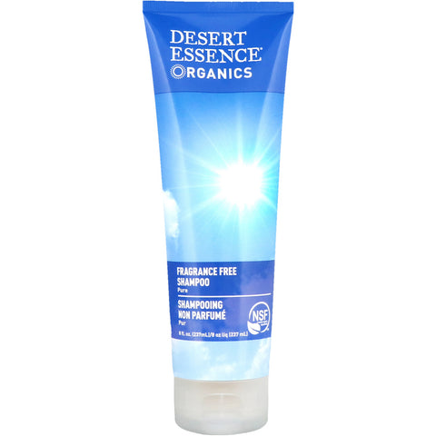 Desert Essence, Organics, Shampoo, Fragrance Free, 8 fl oz (237 ml)