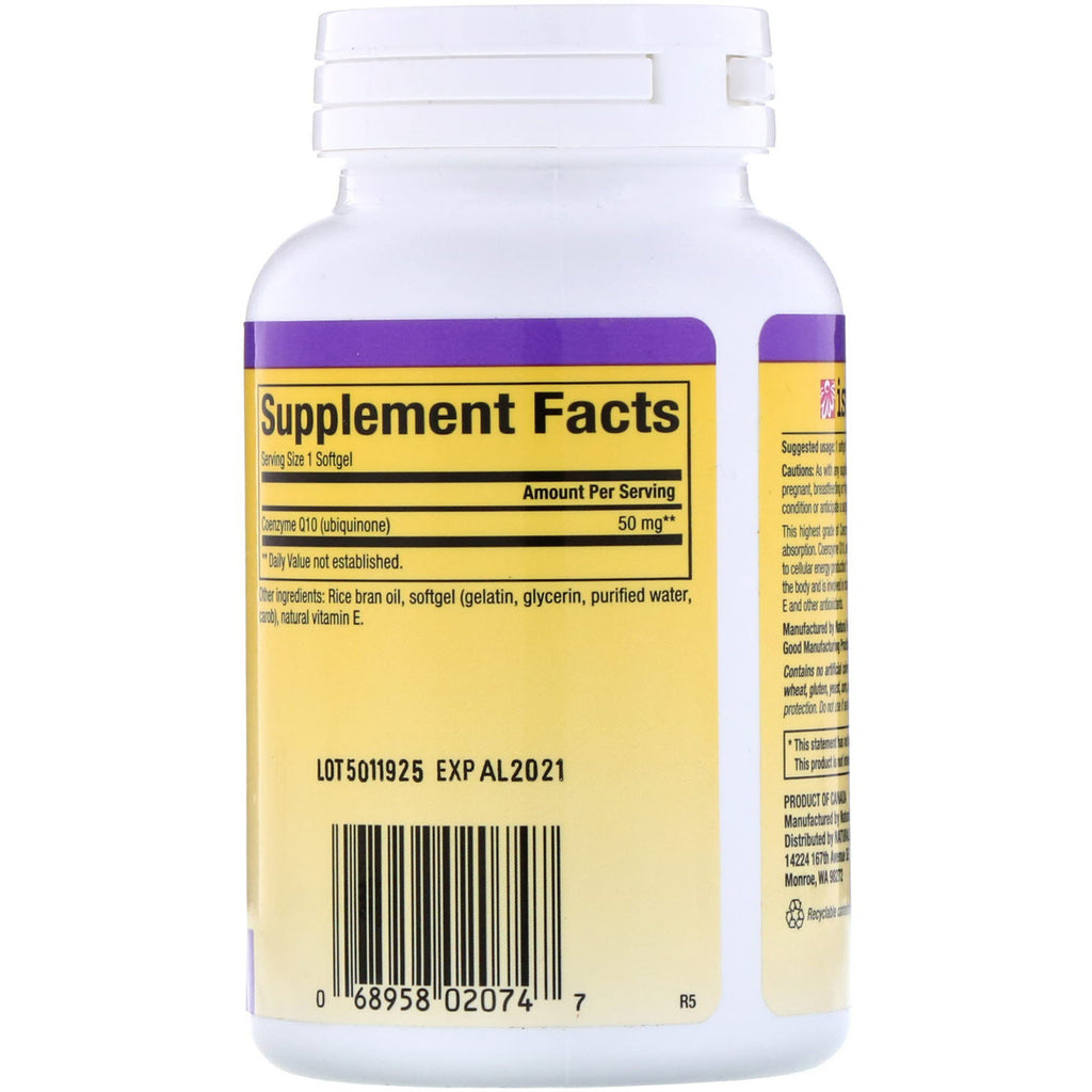 Natural Factors, Coenzyme Q10, 50 mg, 120 Softgels