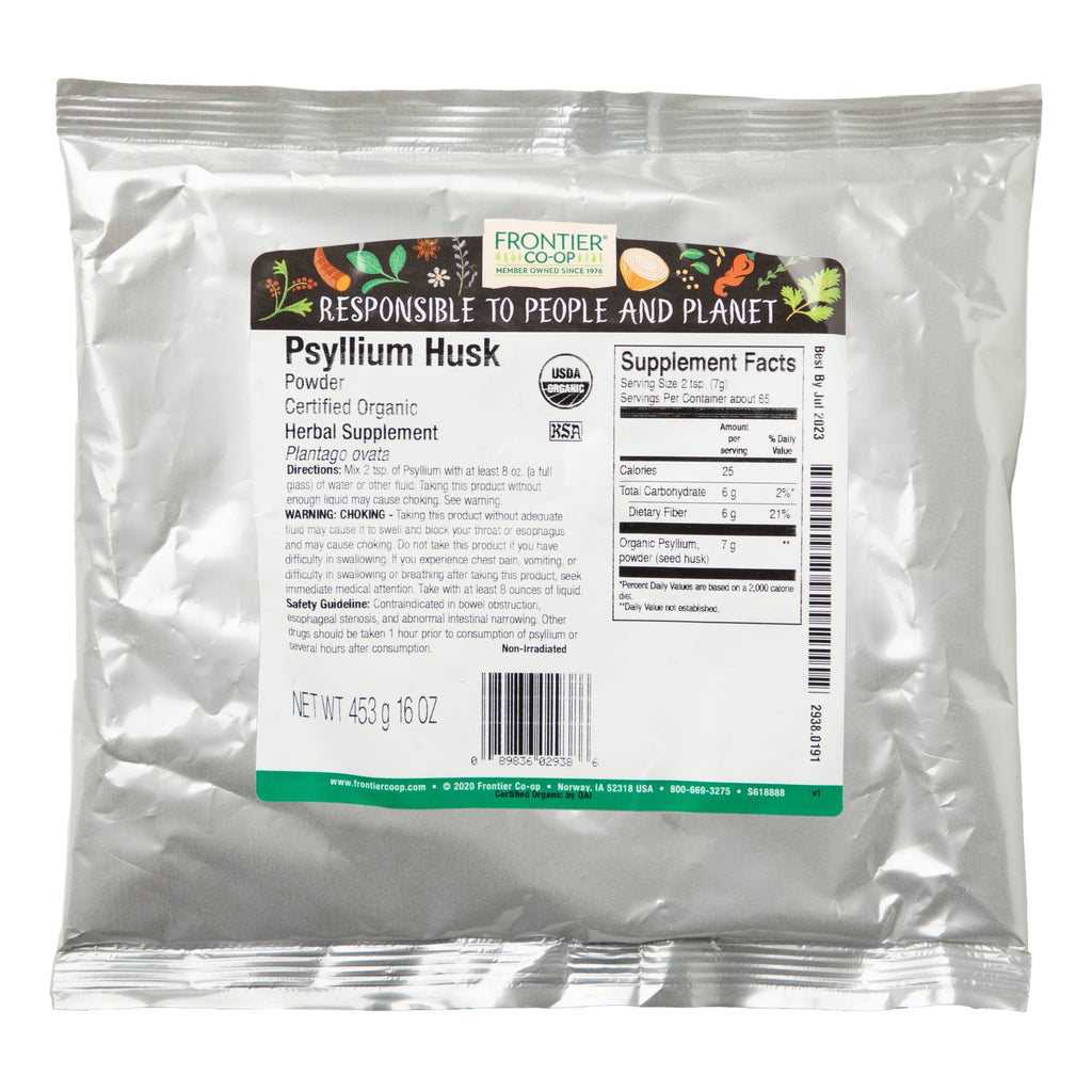 Frontier Natural Products,  Psyllium Husk Powder, 16 oz (453 g)
