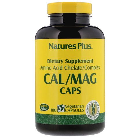 Nature's Plus, Cal/ Mag Caps, 180 Vegetarian Capsules