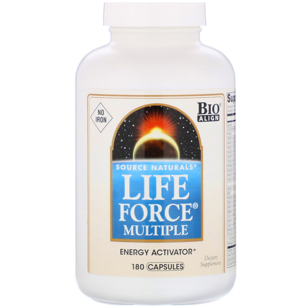 Source Naturals, Life Force Multiple, No Iron, 180 Capsules