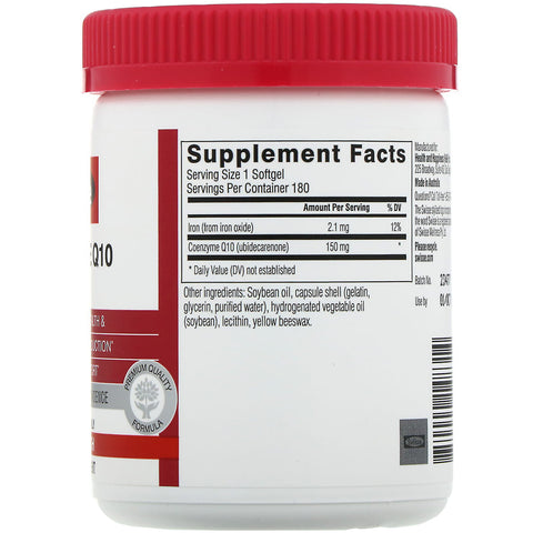 Swisse, Ultiboost, Co-Enzyme Q10, 150 mg, 180 Softgels