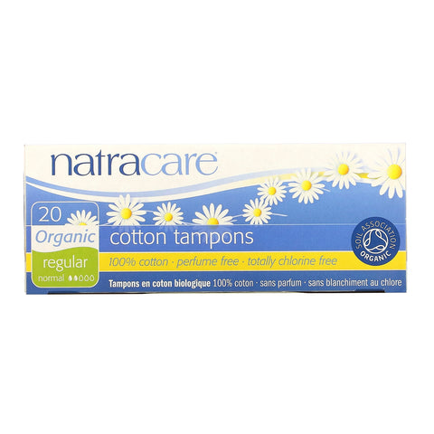 Natracare, Organic Cotton Tampons, Regular, 20 Tampons