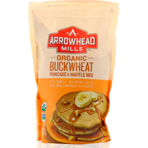 Arrowhead Mills, Organic Buckwheat, Pancake & Waffle Mix, 1.6 lbs (737 g)