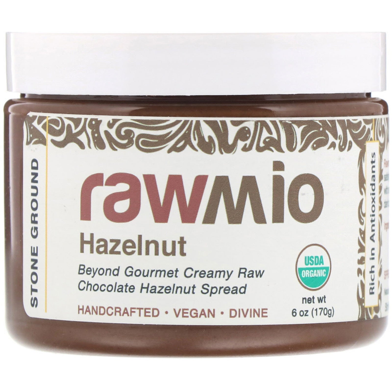 Rawmio, Chocolate Hazelnut Spread, 6 oz (170 g)