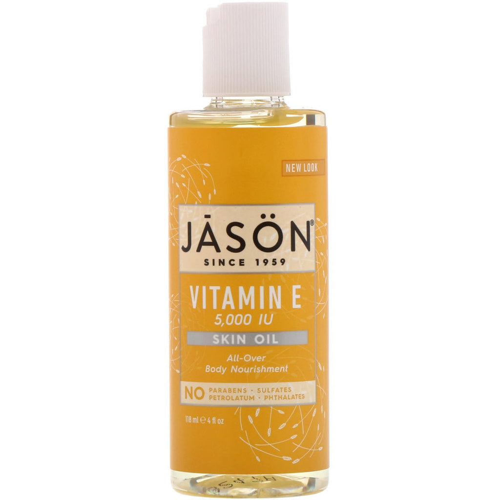 Jason Natural, Vitamin E Skin Oil, 5,000 IU, 4 fl oz (118 ml)