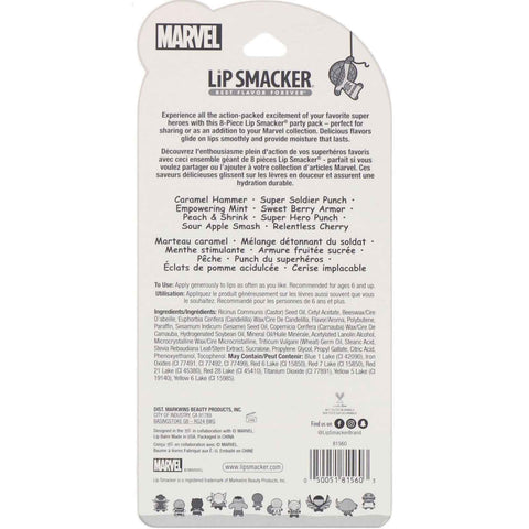 Lip Smacker, Marvel Avengers, Party Pack, 8 Pieces