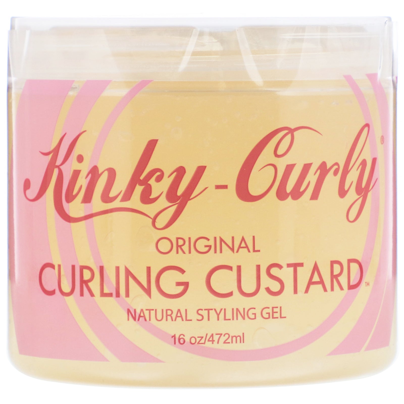Kinky-Curly, Original Curling Custard, Natural Styling Gel, 16 oz (472 ml)