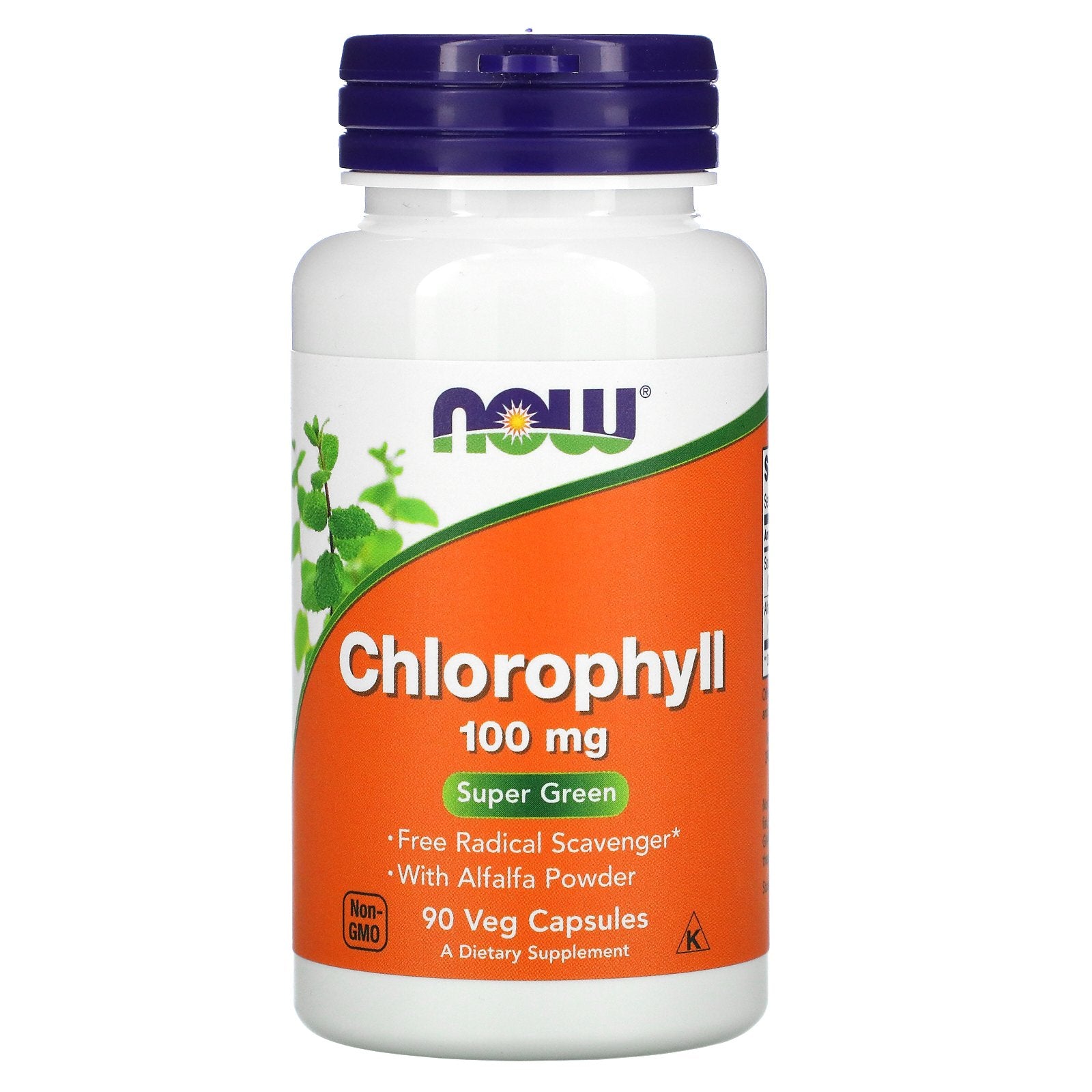 Now Foods, Chlorophyll, 100 mg, 90 Veg Capsules