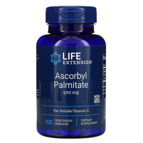 Life Extension, Ascorbyl Palmitate, 500 mg, 100 Vegetarian Capsules