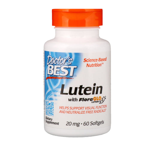 Doctor's Best, Lutein with FloraGlo Lutein, 20 mg, 60 Softgels