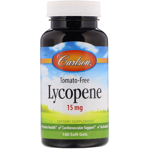 Carlson Labs, Lycopene, 15 mg, 180 Soft Gels