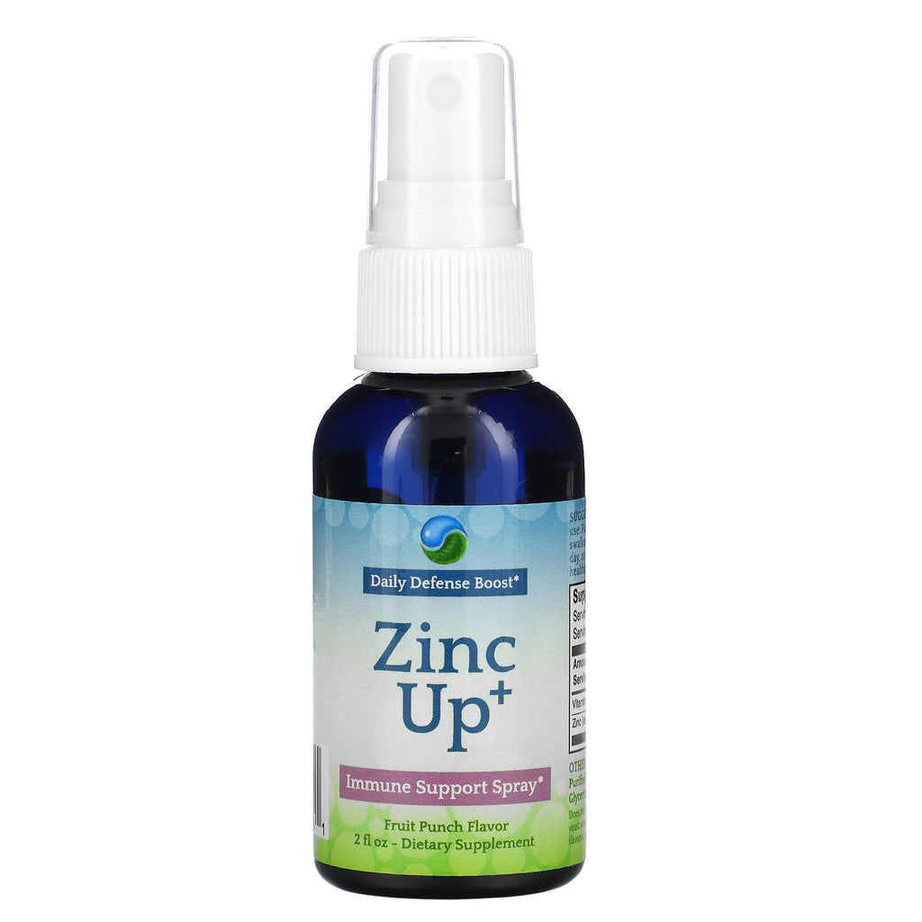 Aerobic Life, Zinc Up+, Immune Support Spray, Fruit Punch, 2 fl oz
