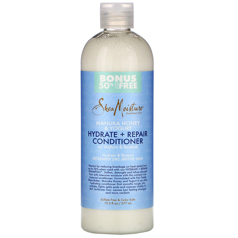 SheaMoisture, Manuka Honey & Yogurt, Hydrate & Repair Conditioner, 19.5 fl oz (577 ml)