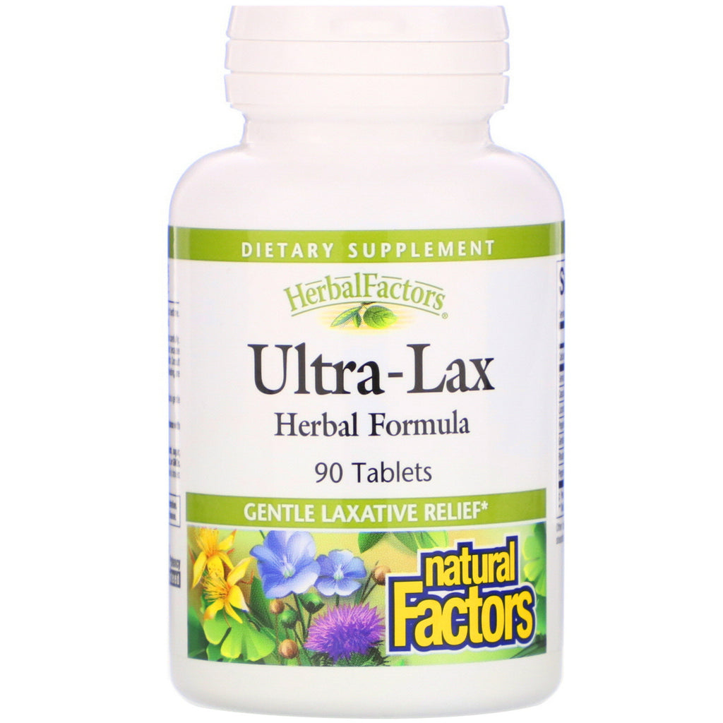 Natural Factors, Ultra-Lax, Herbal Formula, 90 Tablets