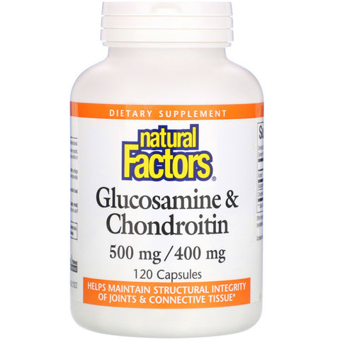 Natural Factors, Glucosamine & Chondroitin, 500 mg/400 mg, 120 Capsules