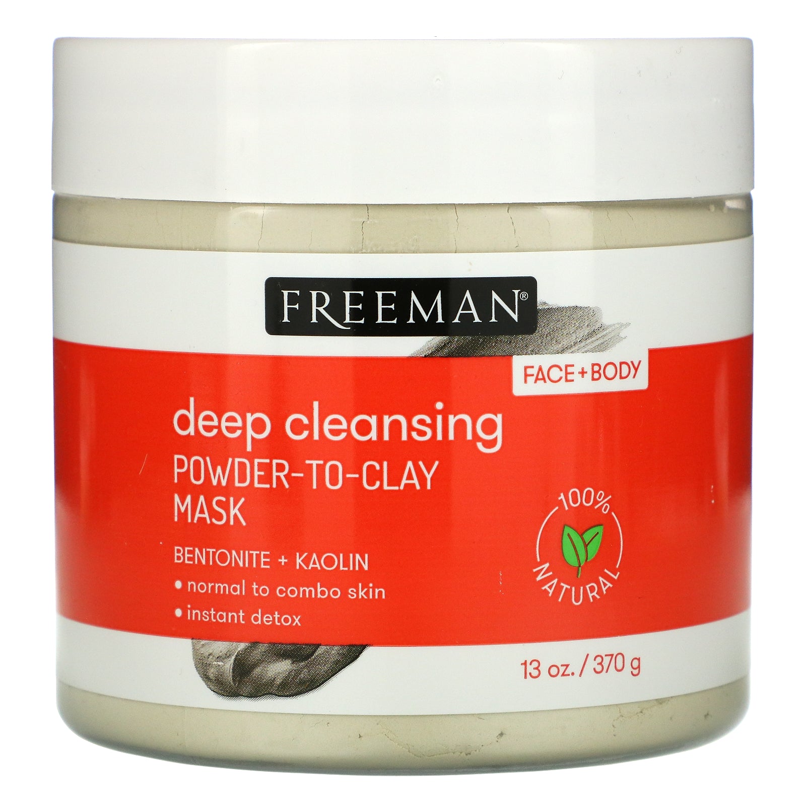 Freeman Beauty, Deep Cleansing Powder-To-Clay Beauty Mask, 13 oz (370 g)