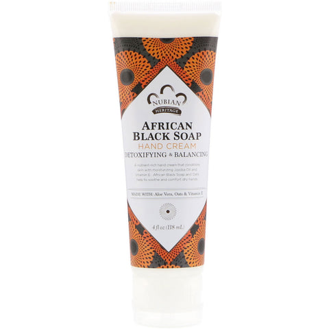 Nubian Heritage, Hand Cream, African Black Soap, 4 fl oz (118 ml)