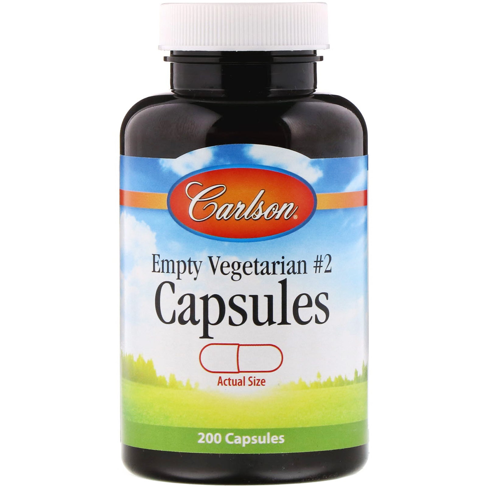 Carlson Labs, Empty Vegetarian #2 Capsules, 200 Capsules